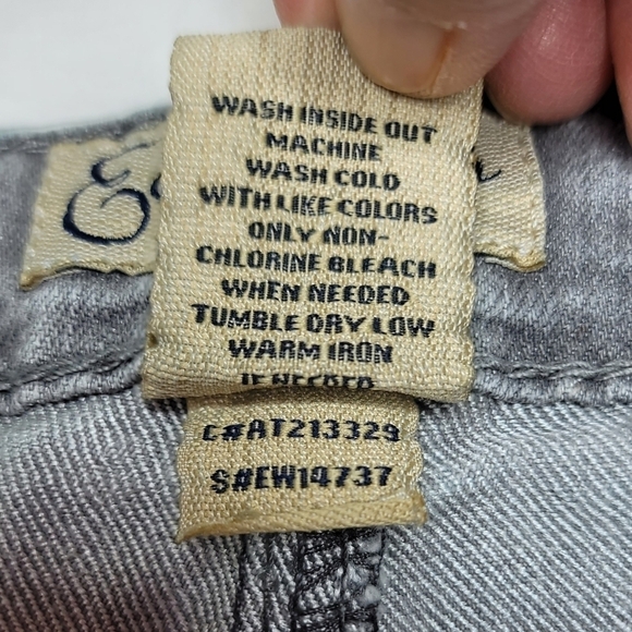 Earl Jean Straight Leg Mid-rise Washed Gray Women's Jeans Size 10 - Picture 6 of 11